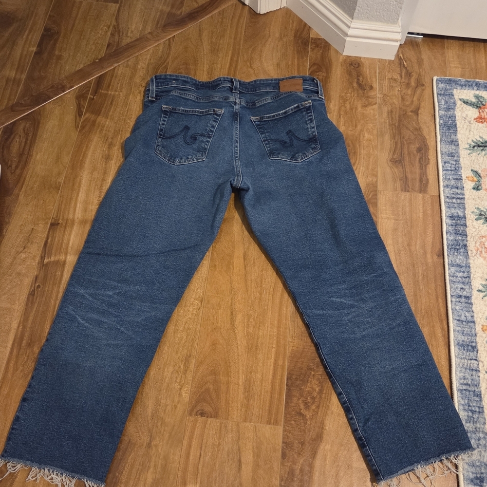 Like new Adriano Goldschmied relaxed fit boyfriend straight leg jeans, size 30 p - Picture 2 of 4
